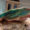 Blue opalized wood